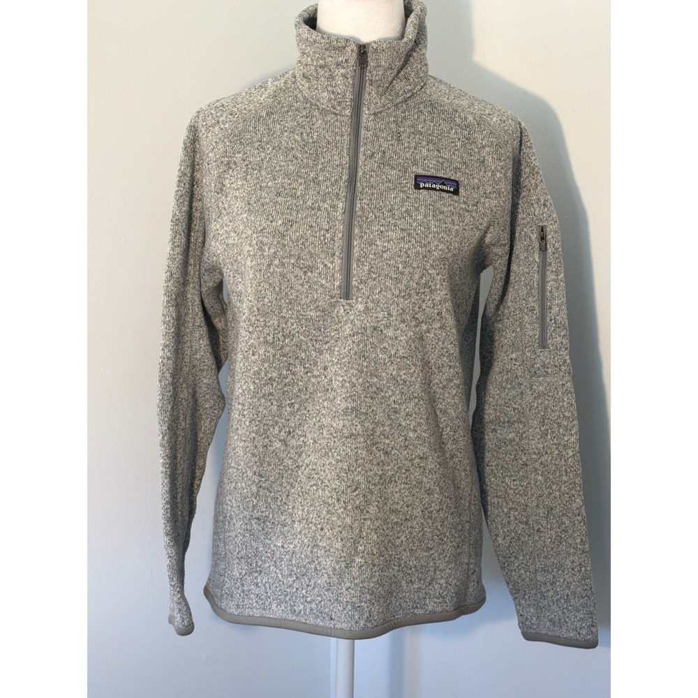 Patagonia Better Sweater‎ 1/4 Zip Fleece Pullover Grey Heather Womens Medium